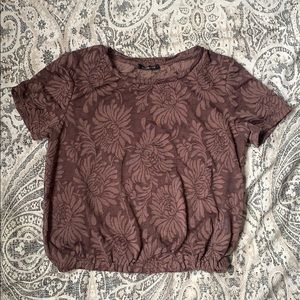 Dynamite mauve crop top